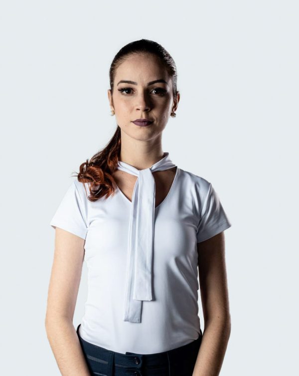 T-Shirt Feminina Laço Uniforme | Branco