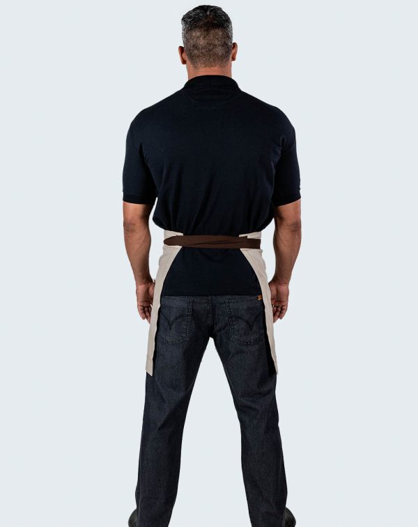 Avental de Cintura Curto Uniforme | Bege-15453