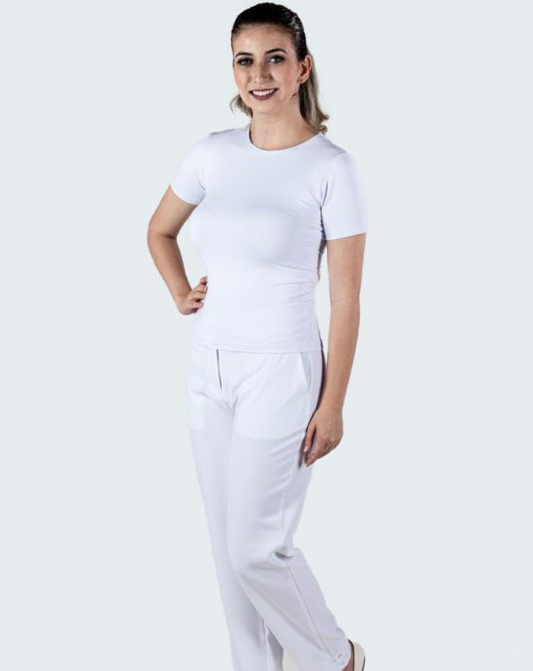 Calça Feminina Médica Uniforme | Branco