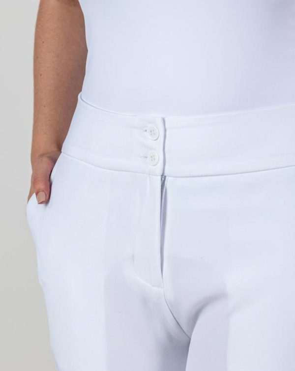 Calça Feminina com Zíper Uniforme | Branco-15054