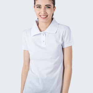 Camisa Pólo Feminina Uniforme | Branco