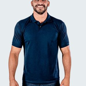 Camisa Pólo Masculina Uniforme | Marinho-0