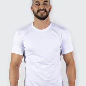 Camiseta Unissex Gola Careca Uniforme | Branco