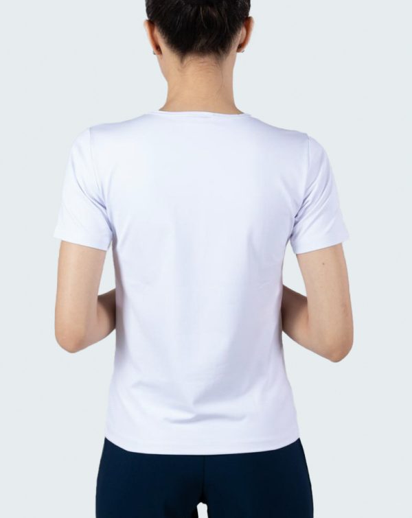 T-Shirt Feminina Decote Careca Uniforme | Branco-15284